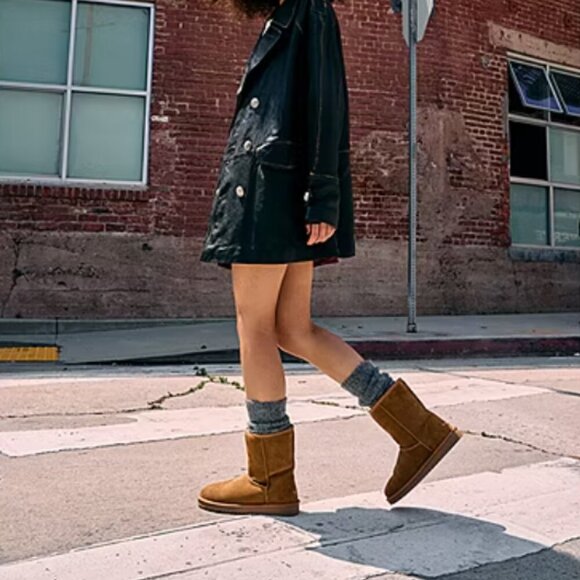 UGG Koolaburra Women's Chestnut Koola Short Flat Heel Winter Boots Sz 9 - Picture 3 of 10